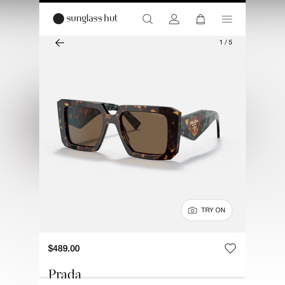 Prada Women's Tortoise Shell and turqouise Sunglasses.
$best offer